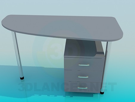 modello 3D Tavolo ufficio - anteprima