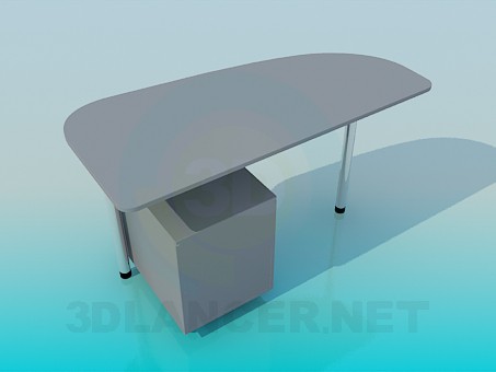 3d модель Стол офисный – превью 3d модель Стол офисный – превью