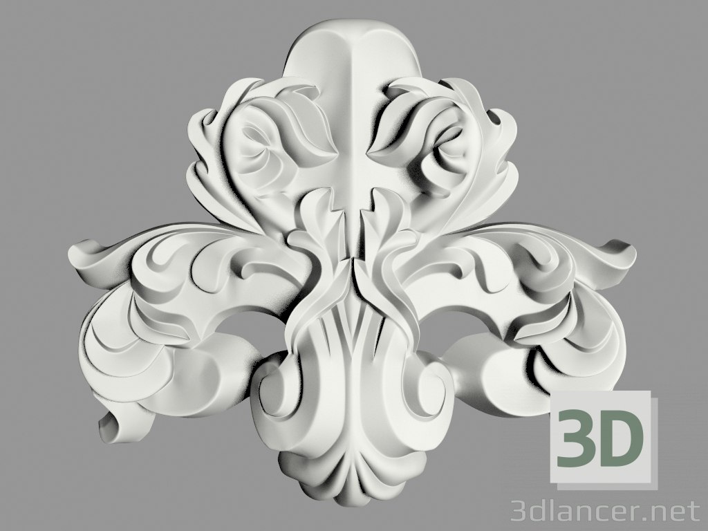 3D Modell Wanddekor (Ф87) - Vorschau