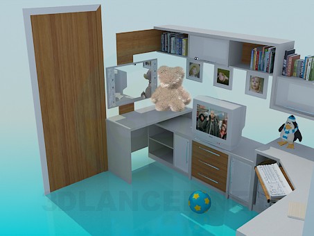 3d model Nursery furniture - preview 3d model Nursery furniture - preview