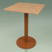 modèle 3D Table de bar 011 (Métal Rouille, Teck) - preview