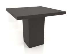 Table à manger DT 10 (900x900x750, bois brun foncé)