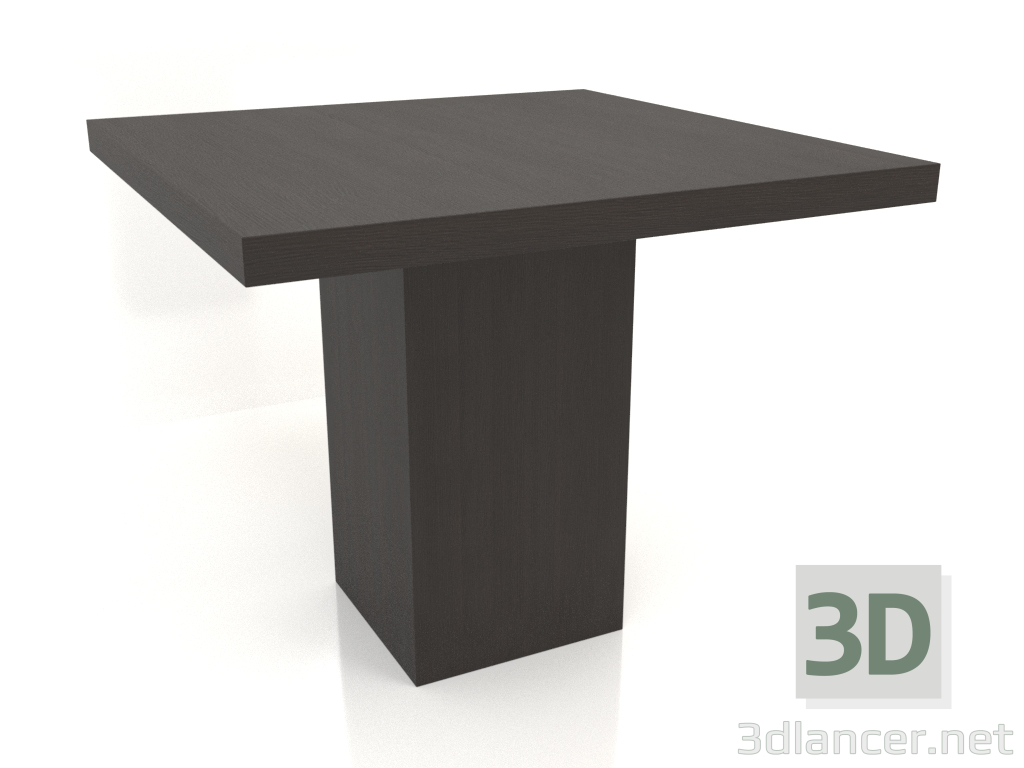 3D modeli Yemek masası DT 10 (900x900x750, ahşap kahve koyu) - önizleme