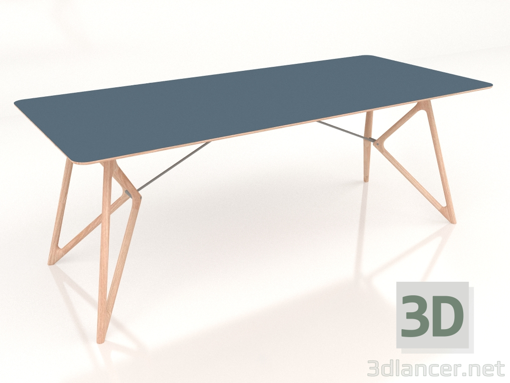 modèle 3D Table à manger Tink 200 (Bleu fumé) - preview