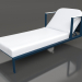 3D modeli Yükseltilmiş baş dayanaklı uzanma koltuğu (Gri mavi) - önizleme