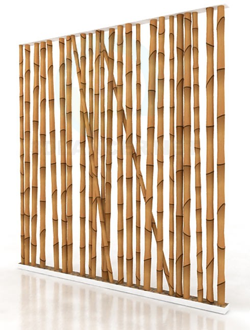 3d Model Bamboo Wall 9850 3dlancer Net