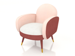 Fauteuil Sam (Rose Blanc)