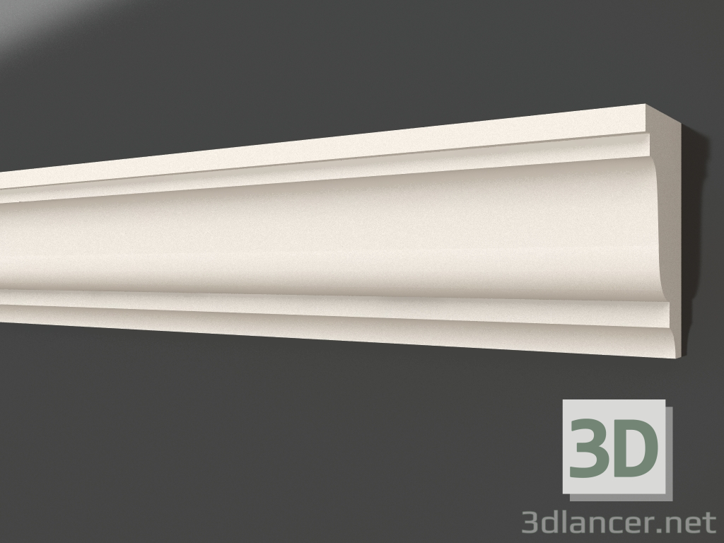 3d model Plaster molding LG 026 (53x28) - preview