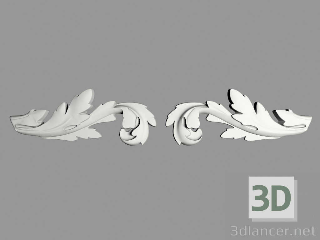 3D Modell Wanddekor (F88) - Vorschau