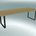 3D Modell Tisch 70/70, 255x108cm (Eiche, Schwarz) - Vorschau