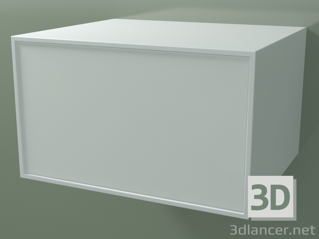 Modelo 3d Caixa (8AUBBB01, Branco Glaciar C01, HPL P01, L 60, P 50, H 36 cm) - preview