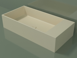 Countertop washbasin (01UN41102, Bone C39, L 72, P 36, H 16 cm)