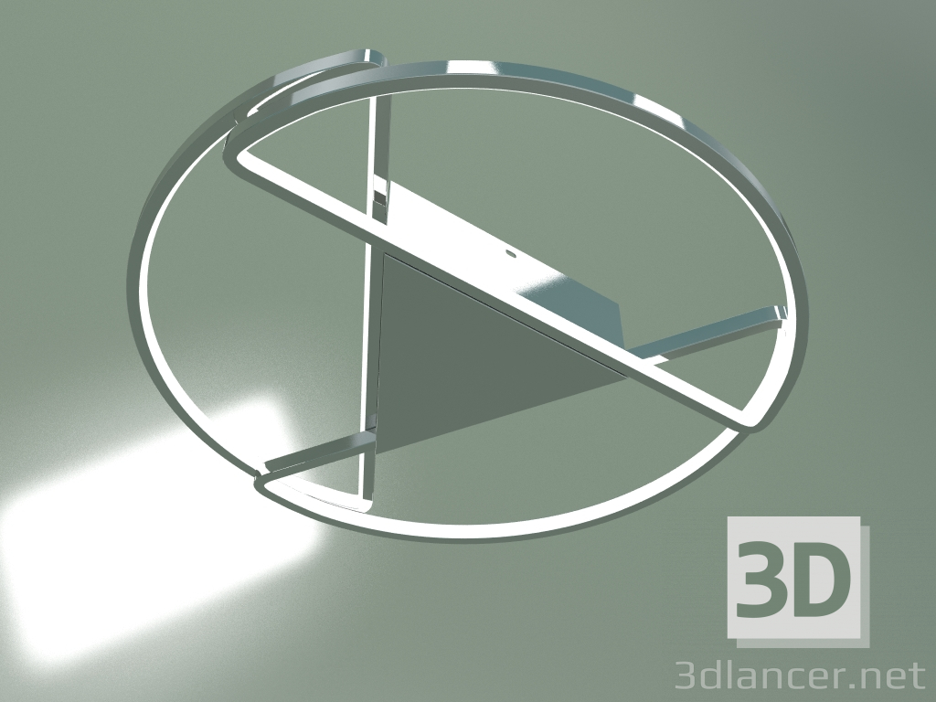 3D modeli Tavan LED lambası Kristo 90232-3 (krom) - önizleme