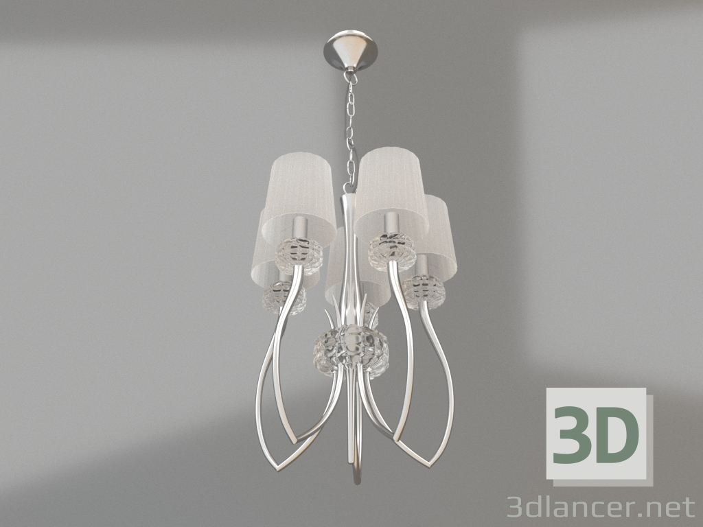 3d model Hanging chandelier (4632) - preview
