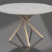 modèle 3D Table à manger Hector 120 (Béton Clair, Chêne Clair) - preview