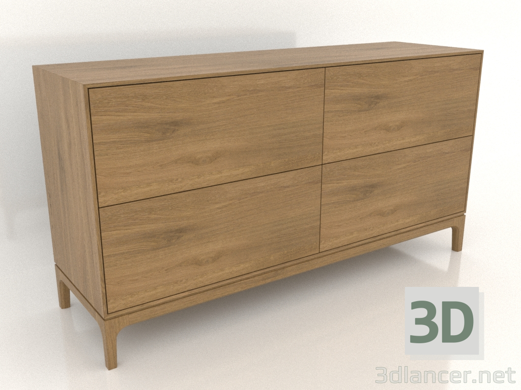 3d model Cómoda FARGO 1500x450x800 mm (roble natural) - vista previa
