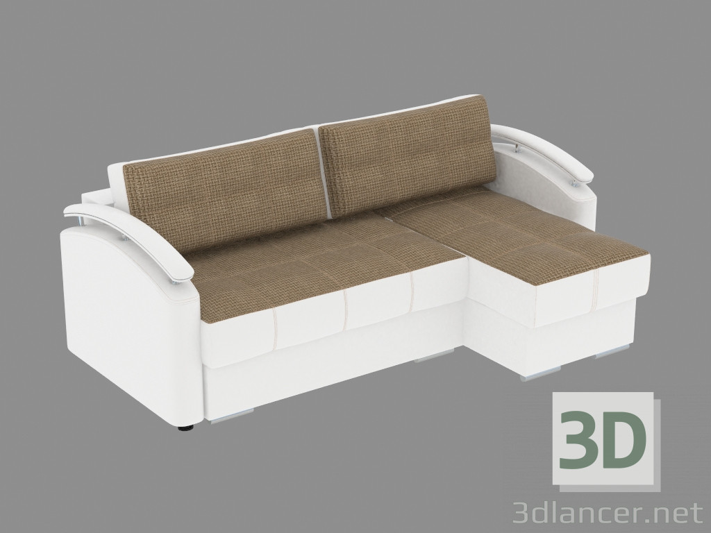 3D Modell Ecksofa Dreifach 36 Comfort - Vorschau