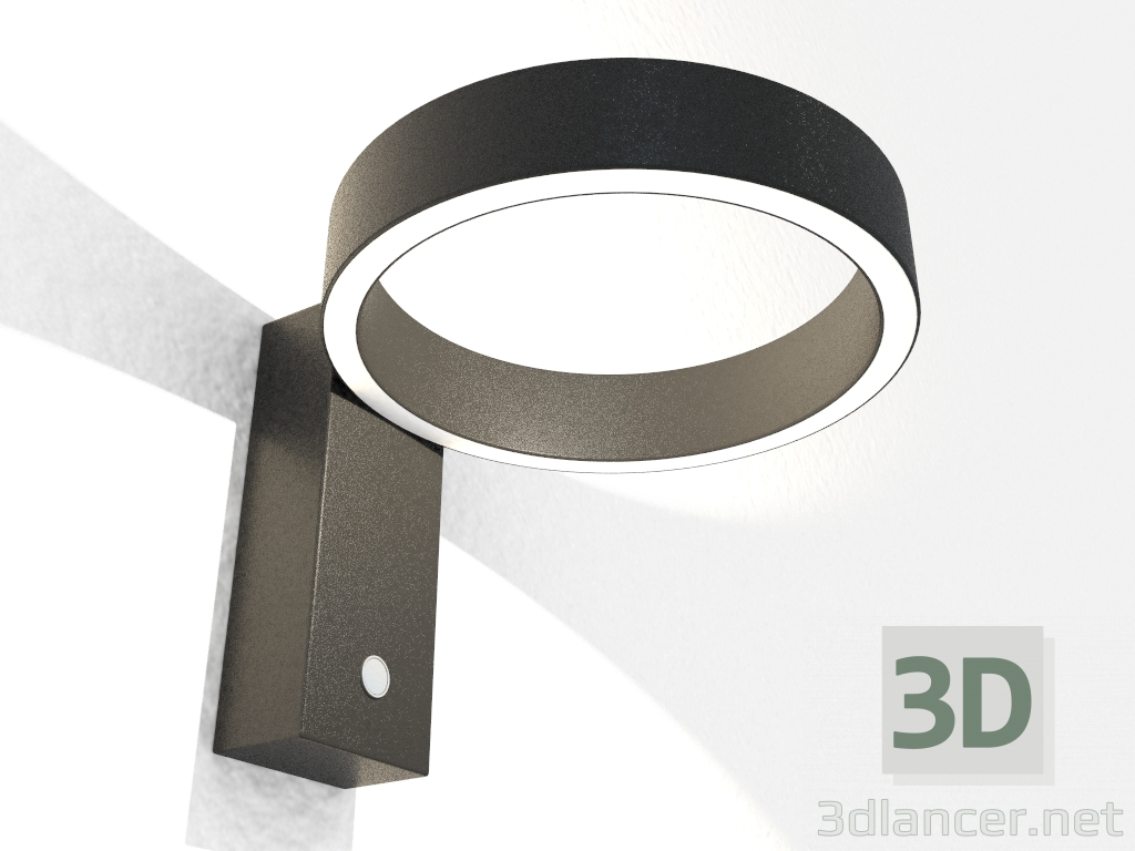 3D modeli Yüzey monte LED armatür (DL18831_7W Siyah) - önizleme