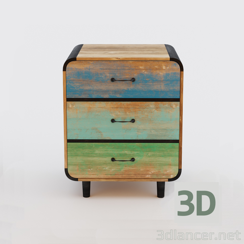 3d модель chest of drawers_A1 – превью