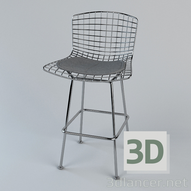 modello 3D Sedia Bertoia - anteprima