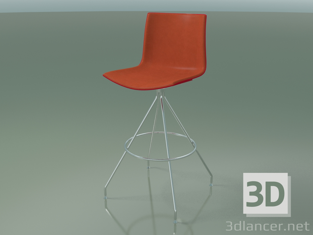 Modelo 3d Cadeira alta 0497 (com guarnição frontal, em polipropileno PO00104) - preview