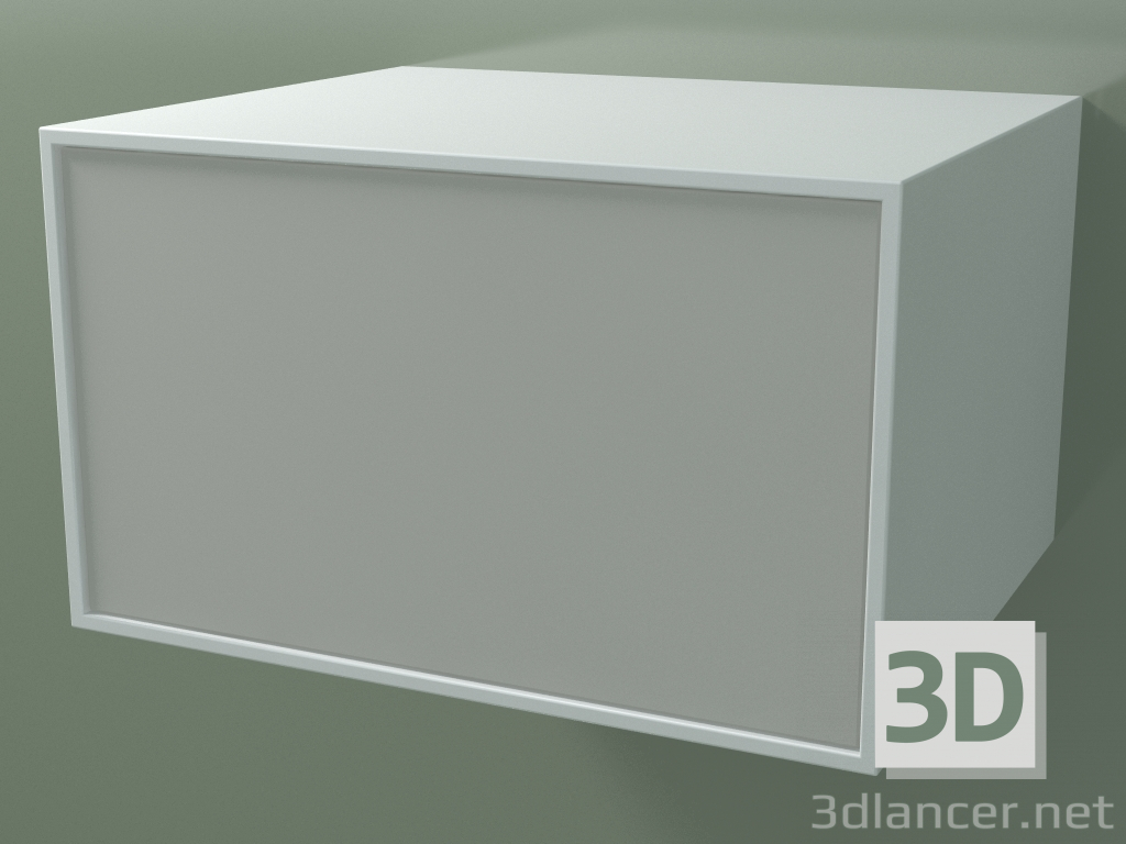 modello 3D Scatola (8AUВВВ01, Glacier White C01, HPL P02, L 60, P 50, H 36 cm) - anteprima
