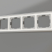 3D modeli 4 direk için çerçeve Palacio (krom-beyaz) - önizleme
