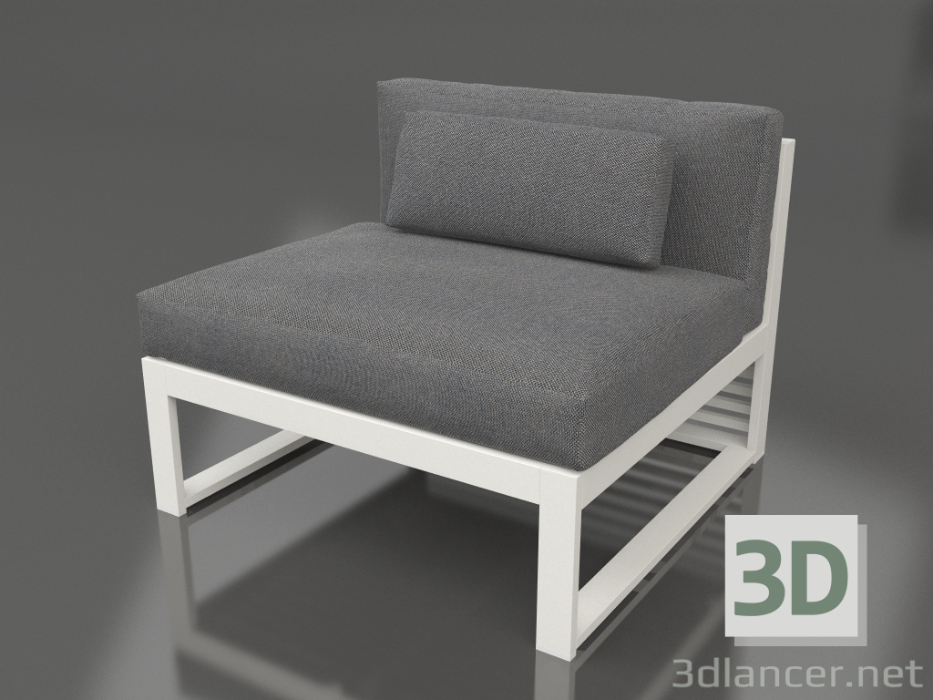 3D modeli Modüler kanepe 3. bölüm (Akik gri) - önizleme