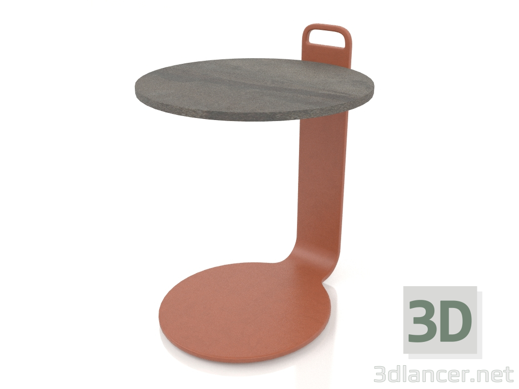 3d модель Кофейный стол Ø36 (Terracotta, DEKTON Radium) – превью