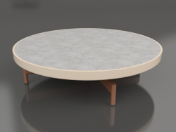 Round coffee table Ø90x22 (Sand, DEKTON Kreta)
