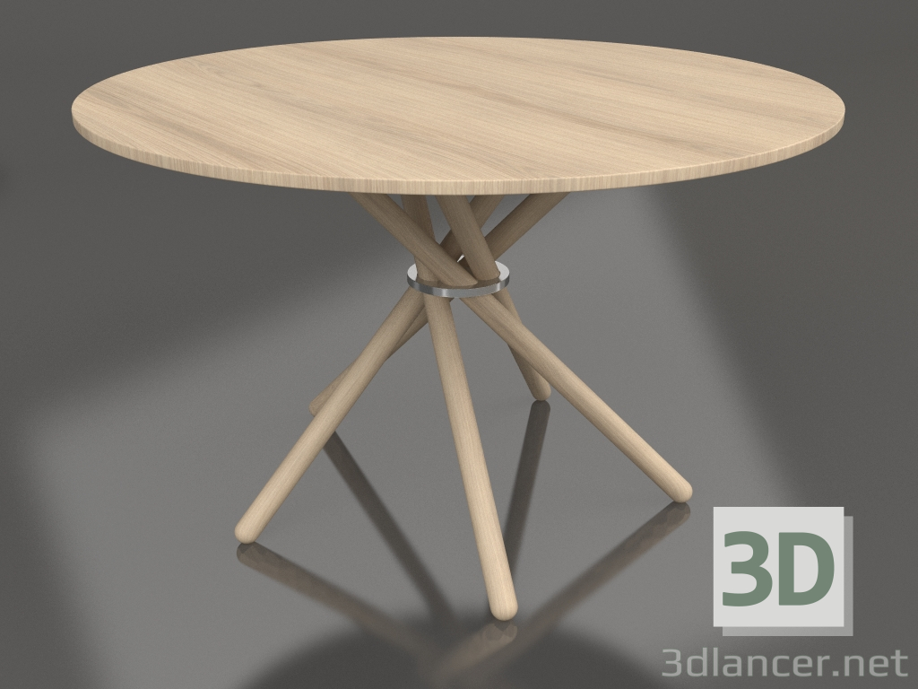 3D modeli Yemek masası Hector 120 (Açık Meşe, Açık Meşe) - önizleme
