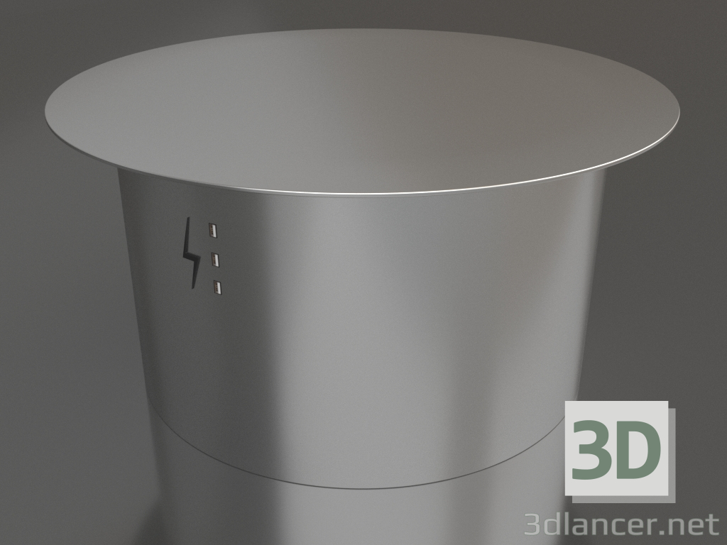 modèle 3D Table basse CYLINDER avec USB (grande) - preview