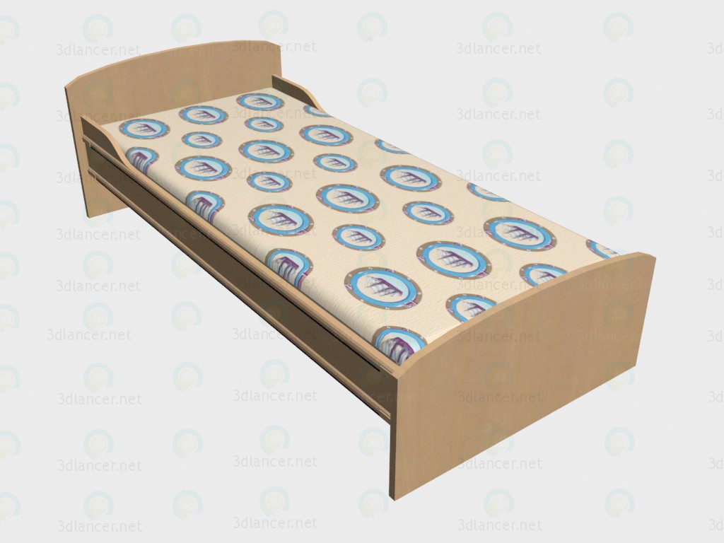 3d model Cama de - vista previa