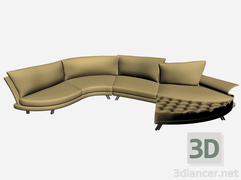 modello 3D Divano Super roy esecuzione speciale 8 - anteprima
