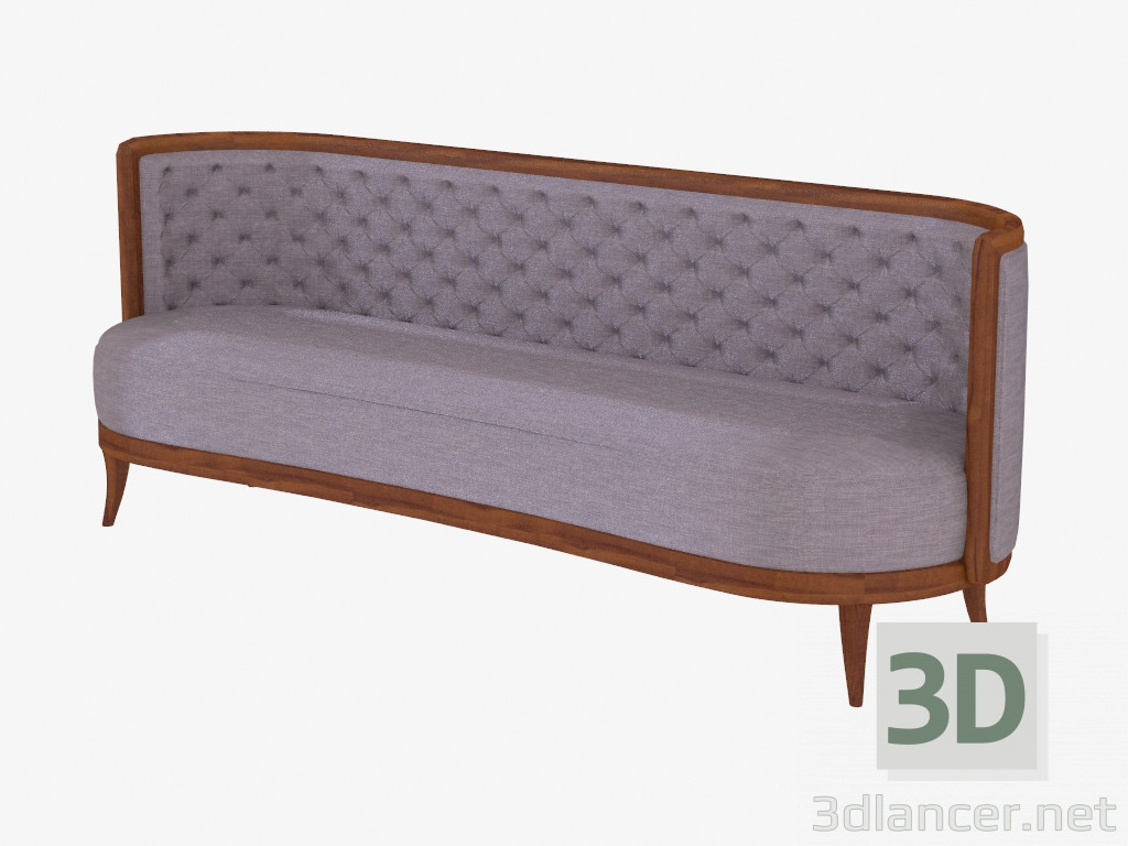 3D Modell Sofa klassische Tripel (Art. JSB 3607) - Vorschau