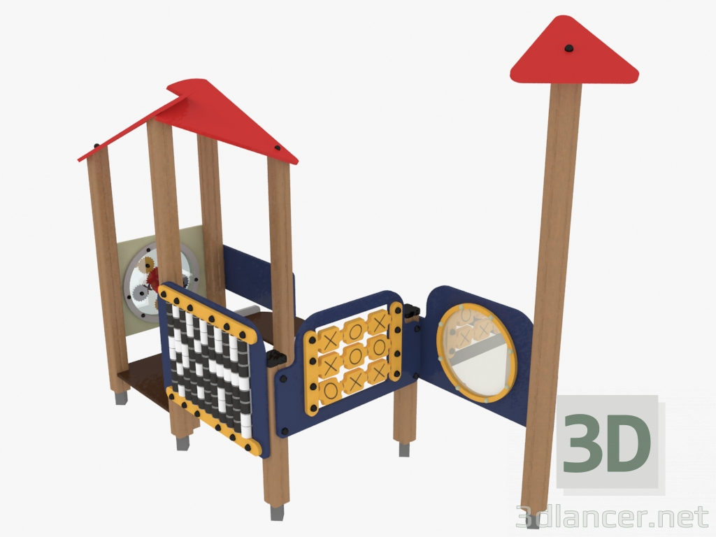 3d model Children's play complex (4433) - preview
