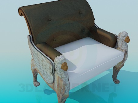 3d модель Кресло – превью 3d модель Кресло – превью