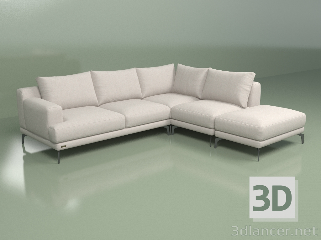 3d model Modular sofa Sydney (C4Lv + C3 + C1 + C9) - preview