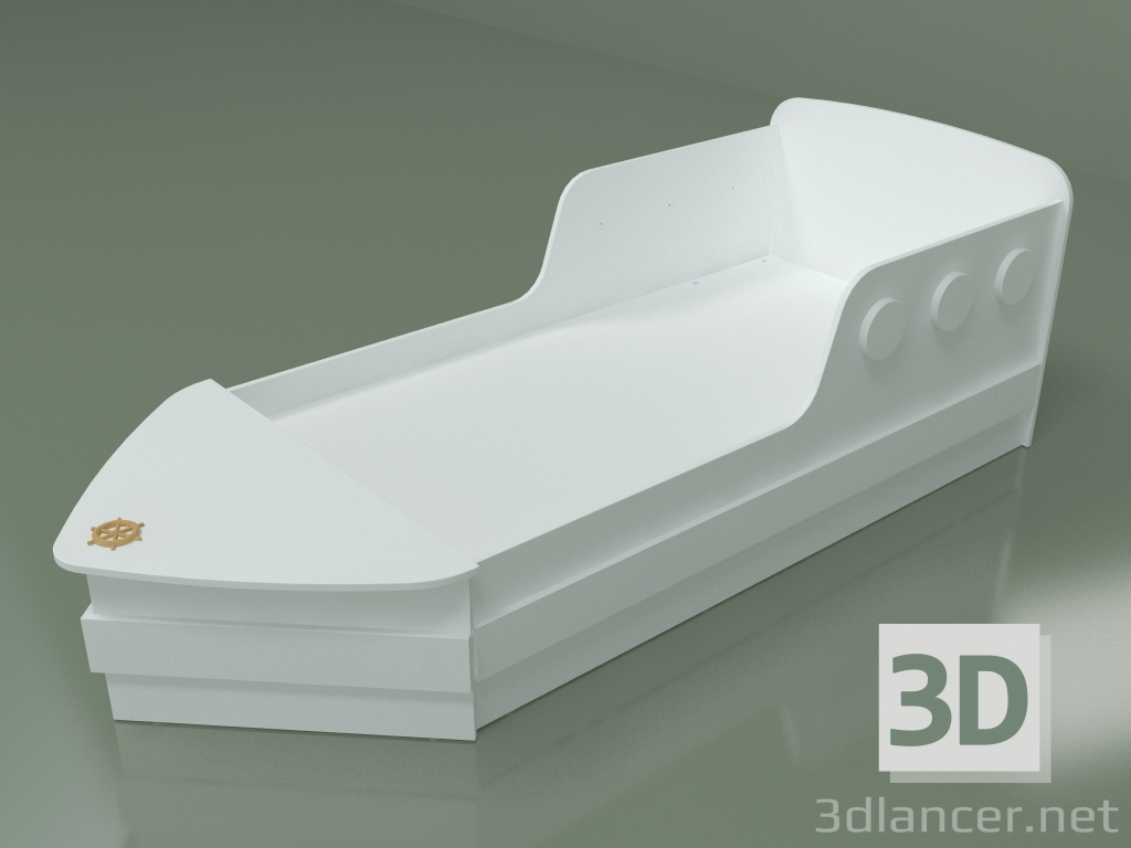 3D Modell Kinderbett Schiff - Vorschau