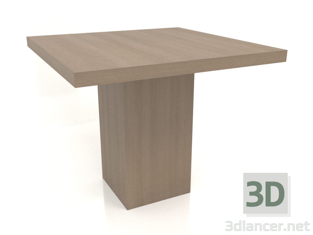 Modelo 3d Mesa de jantar DT 10 (900x900x750, cinza madeira) - preview