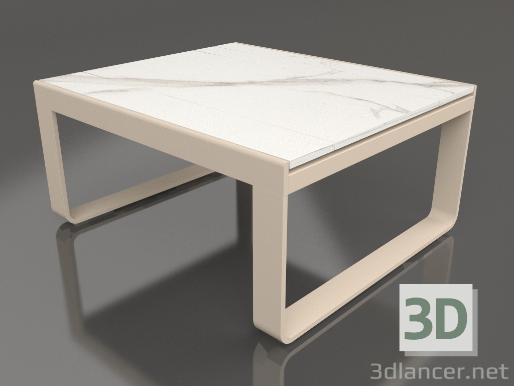 3d модель Клубный столик 80 (DEKTON Aura, Sand) – превью