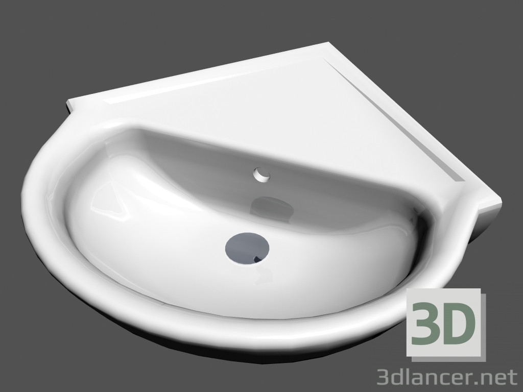 3d model Washbasin corner console l pro r7 816956 - preview