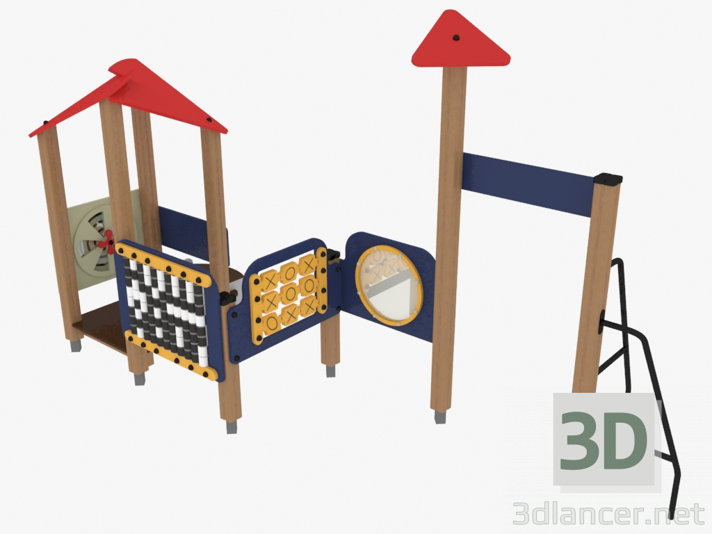 3d model Children's play complex (4434) - preview