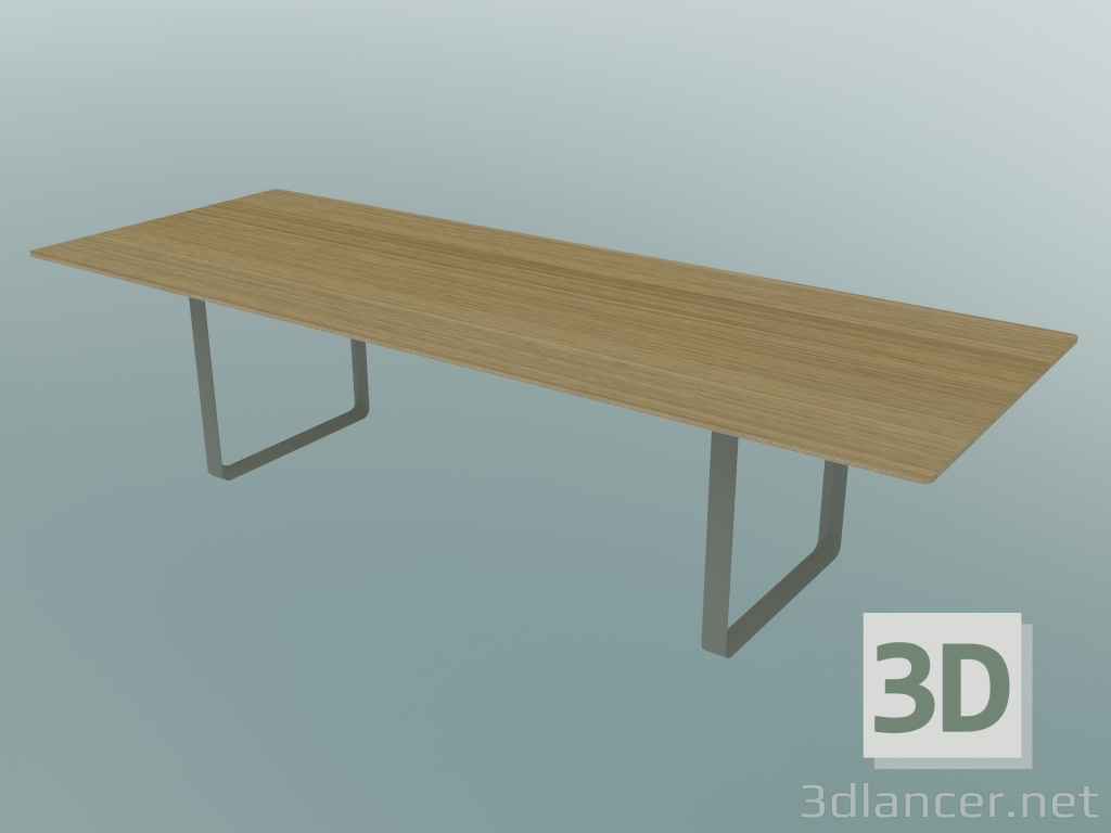 3D Modell Tisch 70/70, 295x108cm (Eiche, Grau) - Vorschau