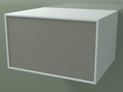 Box (8AUÂВ01, Gletscherweiß C01, HPL P04, L 60, P 50, H 36 cm)