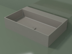 Countertop washbasin (01UN41302, Clay C37, L 72, P 48, H 16 cm)