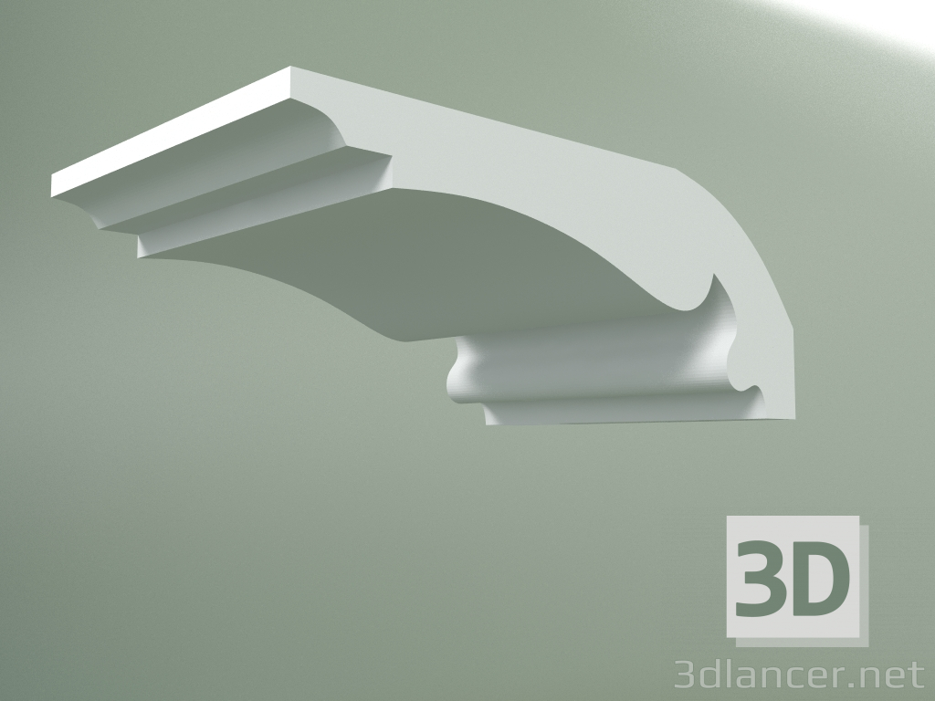 modèle 3D Corniche en plâtre (socle de plafond) KT126 - preview
