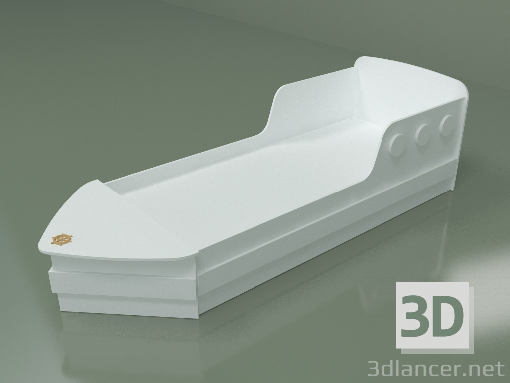3d модель Ліжечко підліткове Корабель – превью