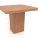 3d model Dining table DT 10 (900x900x750, wood red) - preview