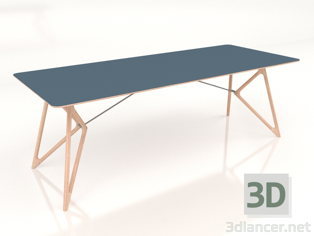modèle 3D Table à manger Tink 220 (Bleu fumé) - preview